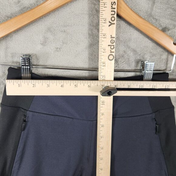 Athleta Womens Size 4 Highline Hybrid Summer Tight Pants Blue‎ Zipper Pocket - Picture 6 of 8